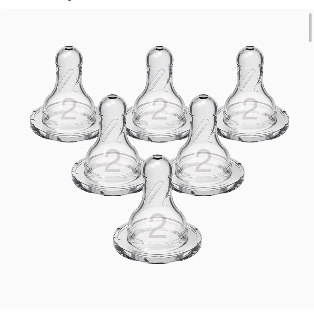 Dr. Brown’s Natural Flow Level 2 Narrow Baby Bottle Silicone Nipple, Medium Flow
